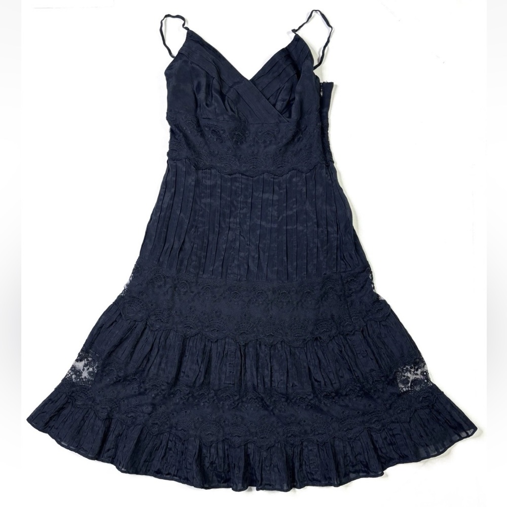 Ann Taylor Midnight Blue Lace Dress - Picture 1 of 9